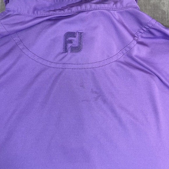FootJoy FJ Mens Medium Purple Short Sleeve Golf Polo Shirt - Picture 11 of 11